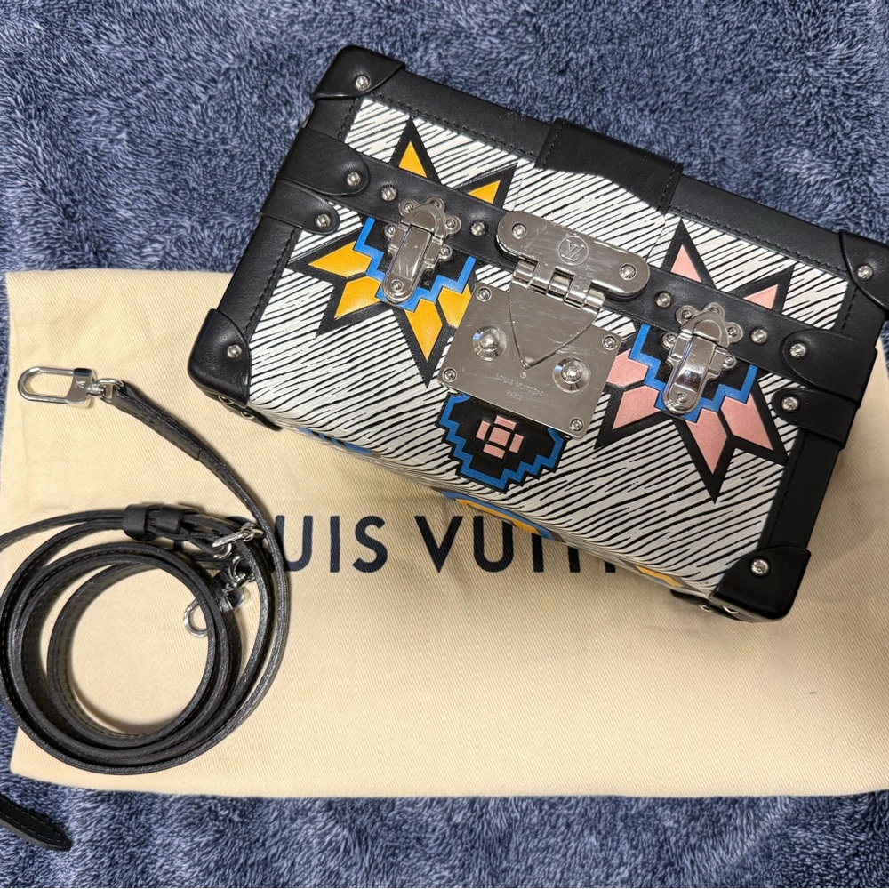 Louis Vuitton Graphic Trunk Bag - Black, White, Pink, Blue